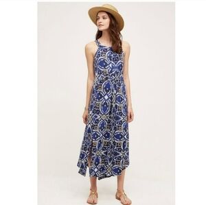 Anthropologie Maeve Auretta Printed Maxi Dress, Size XS